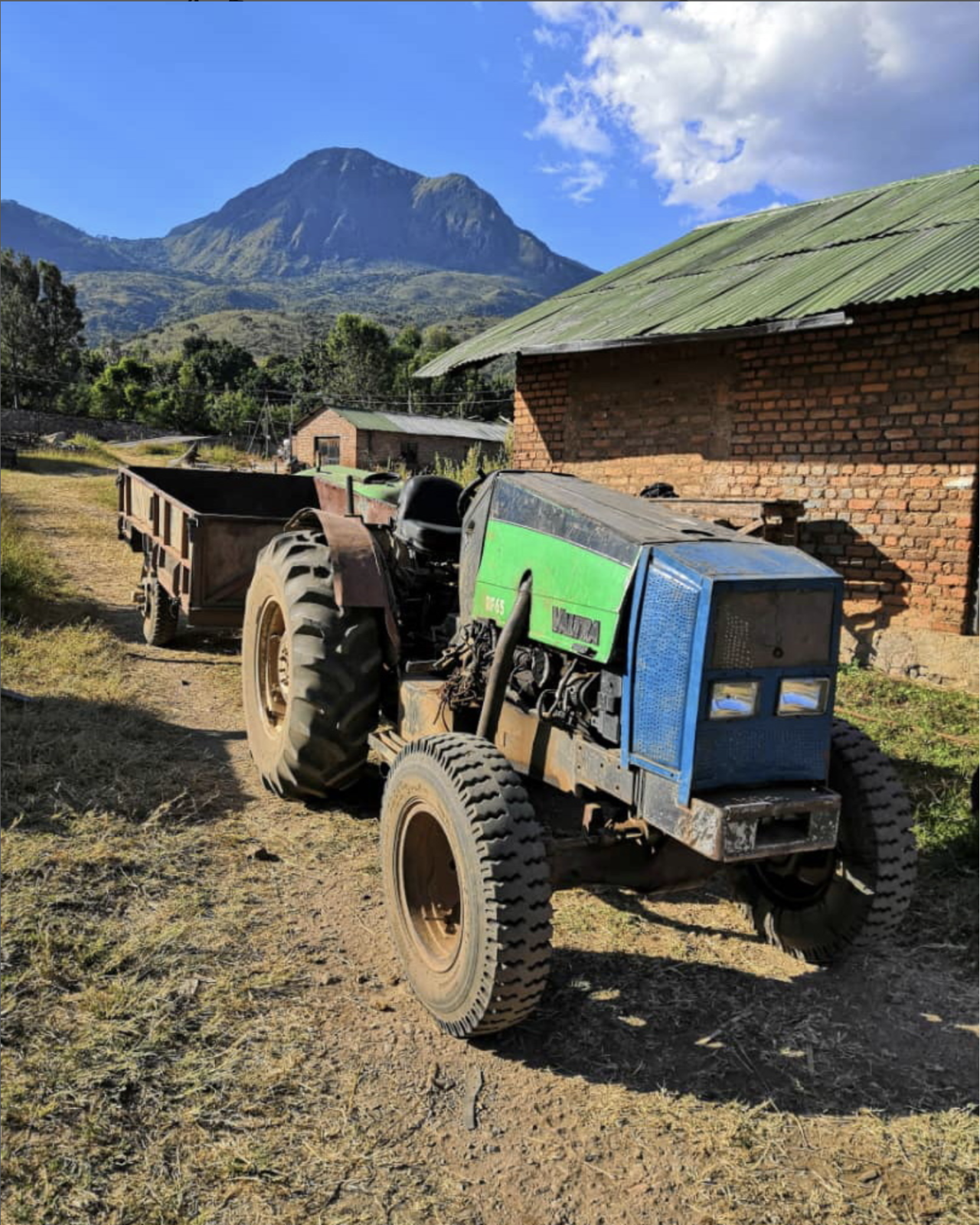 Tractor on Lunjo Coffee Farm